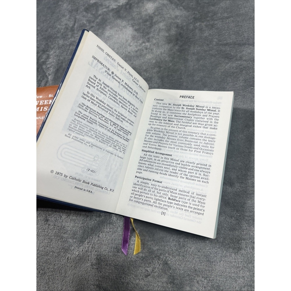 New St Joseph Weekday Missal Book Lot of 2 Complete Edition 2 Volume Religion - Picture 8 of 8